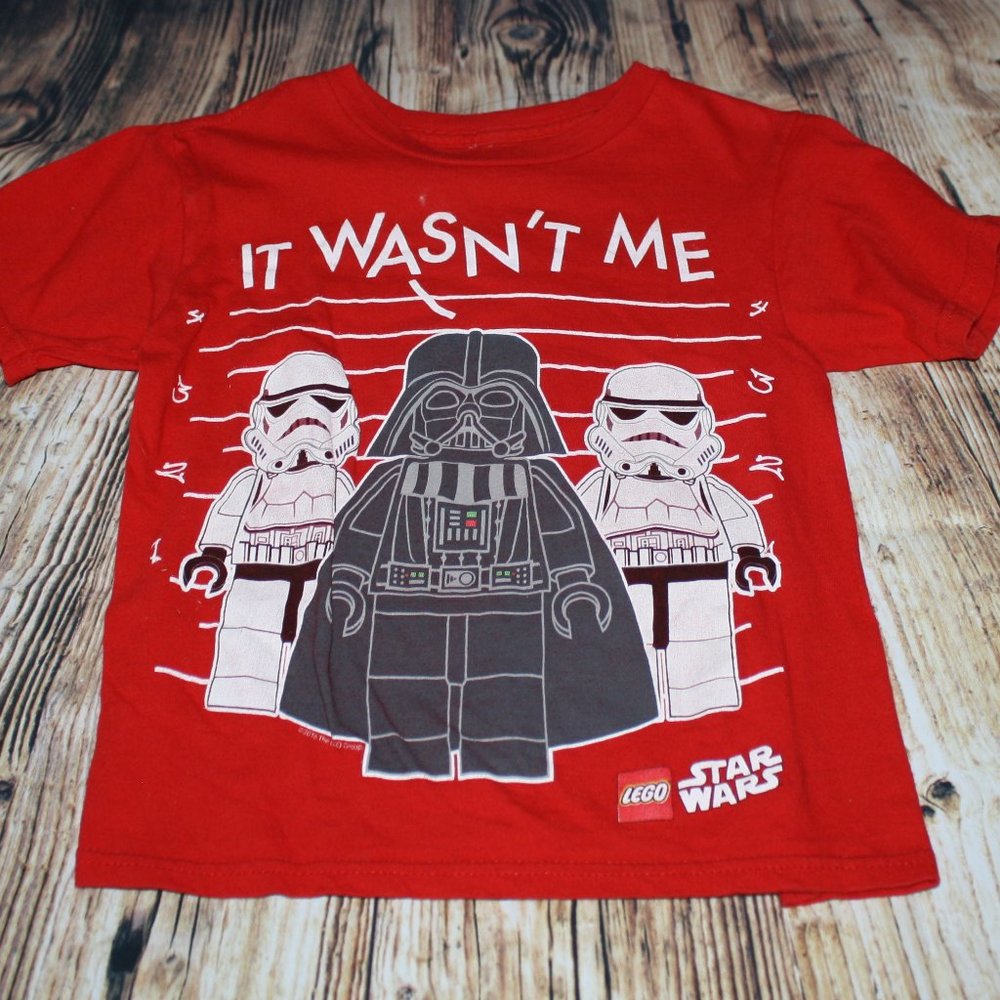 Boys XS (4/5) Red Lego Star Wars Tee